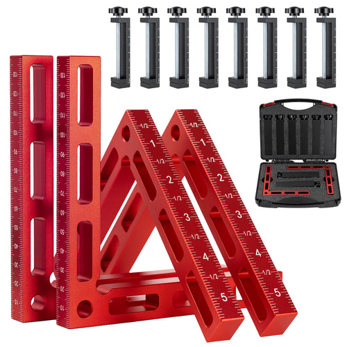90° Woodworking Corner Clamp Set