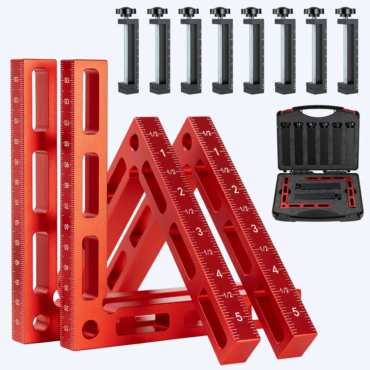 90° Woodworking Corner Clamp Set