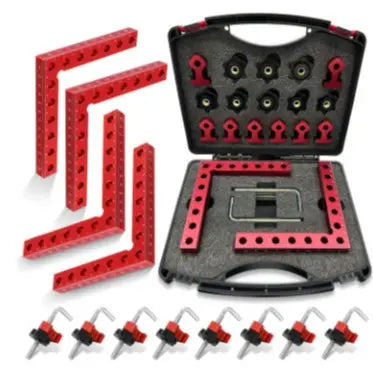 90° Woodworking Corner Clamp Set