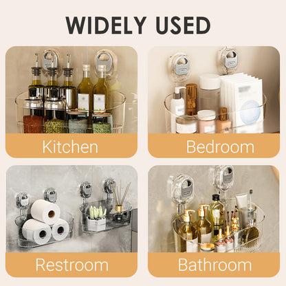 Suction Cup Storage Rack with Drain Hole
