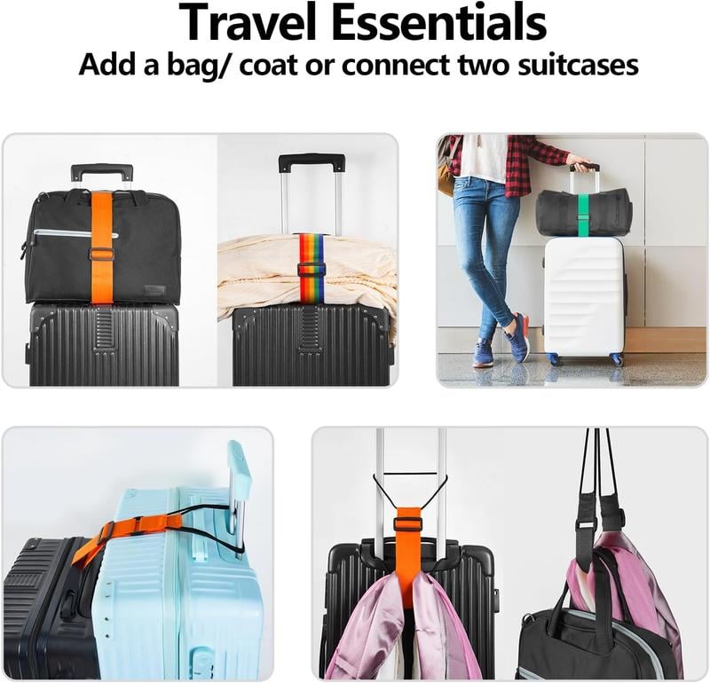 💥Multi Use Strong Adjustable Luggage Connector Straps（1 Set 4 Pcs ）💥