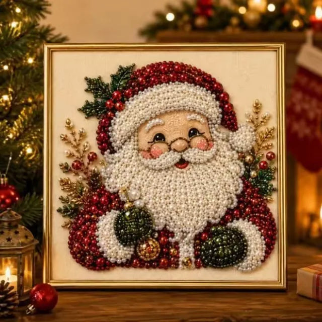 🧘Relaxing & Beginner-Friendly - 🎨💎DIY Christmas Pearl Diamond Painting Art Kit